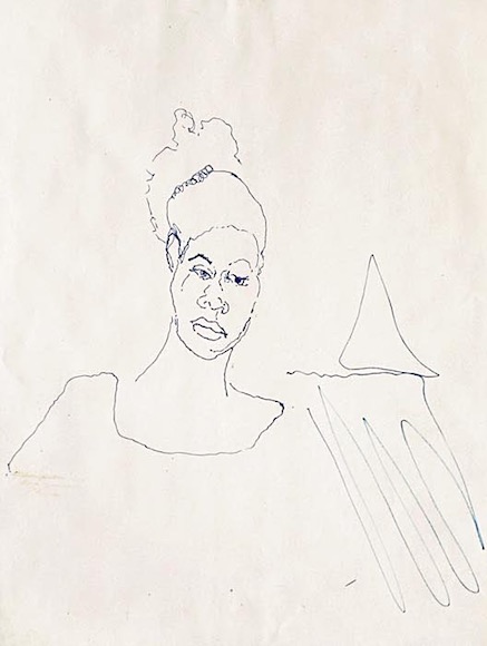 Bob Thompson, Portrait of Nina Simone, Provincetown