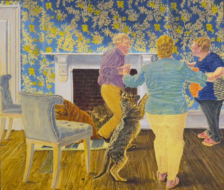 Kevin Melchionne This Life Is The Only Real Form Of Happiness, 2024 Oil on panel 22 x 26 inches