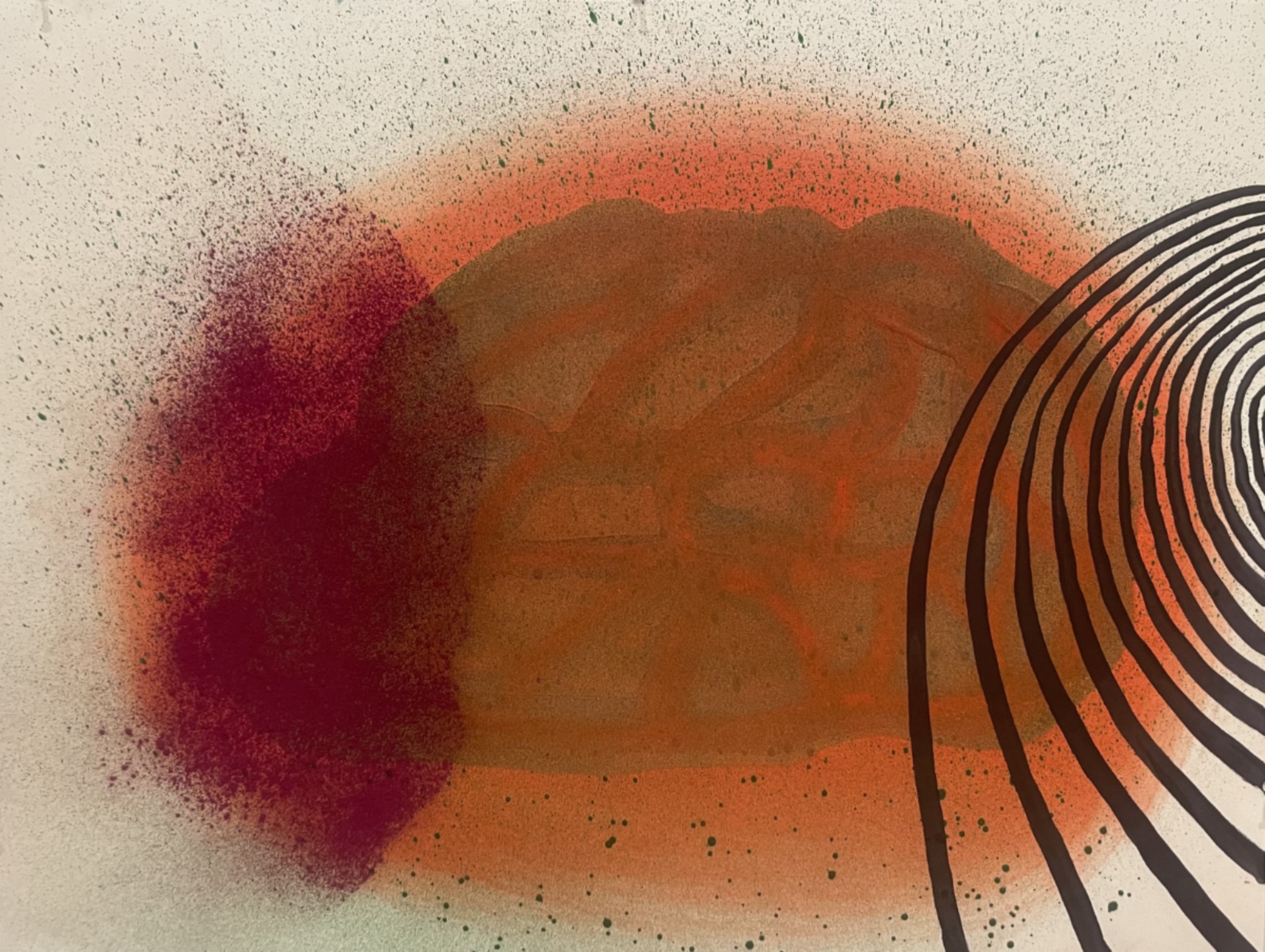 Sue McNally Delicate Balance, 2024 Acrylic and dry pigment on Paper 22 x 30 inches