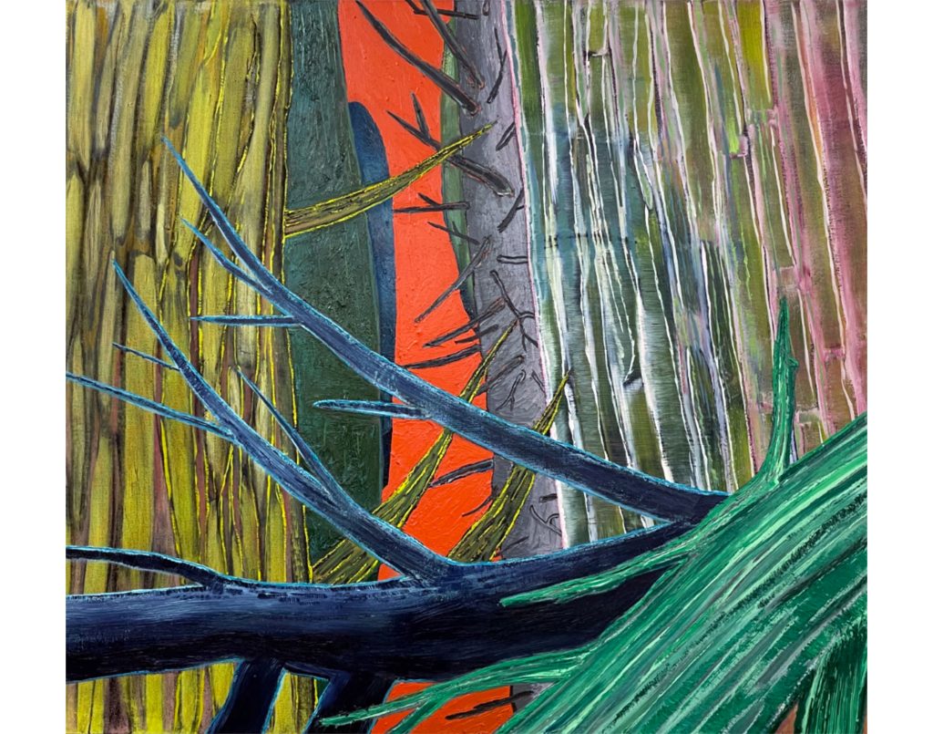 Sue McNally Utah Woods, 2019 Oil on canvas 40 x 44 inches