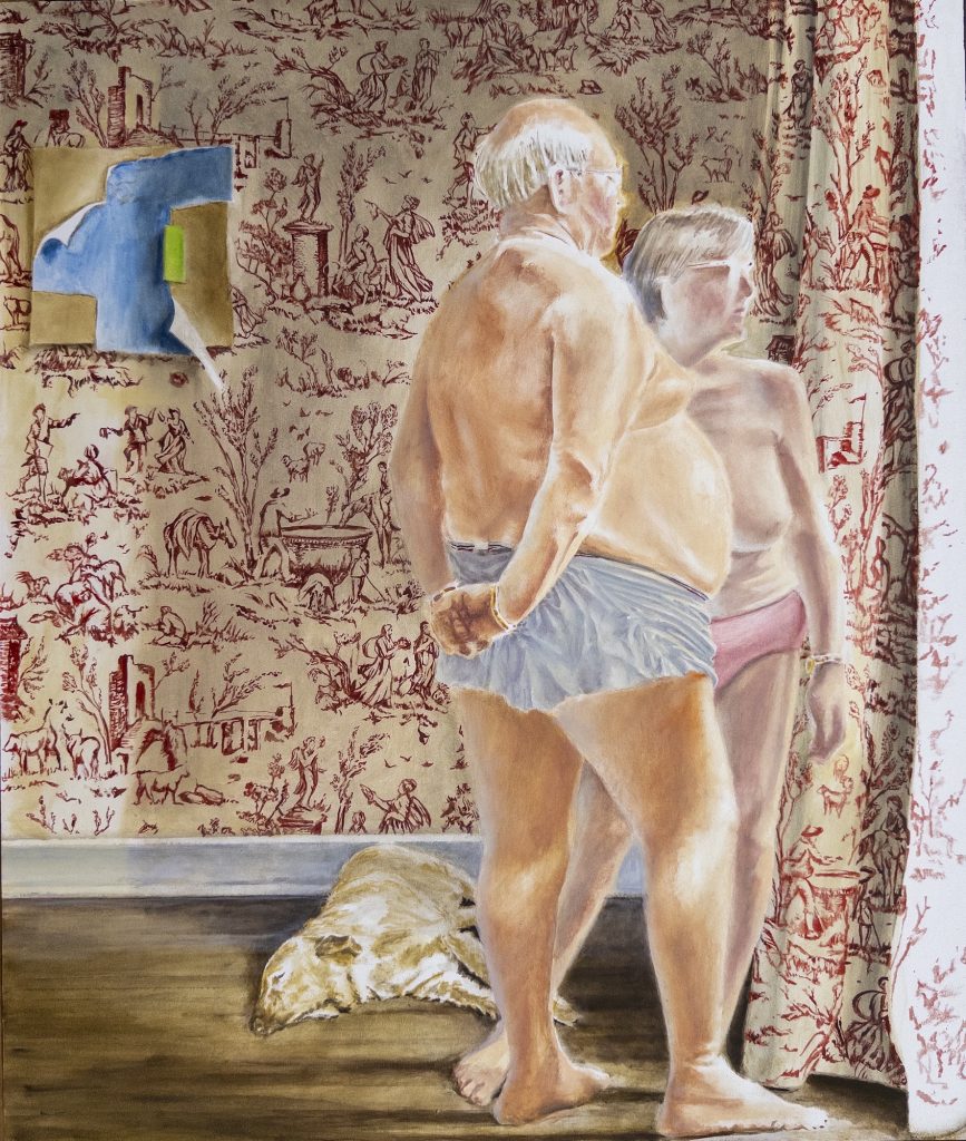 Kevin Melchionne A Quiet Dream of Shelter and the Serenity it Brings, 2026 Oil on panel 20 x 23 inches