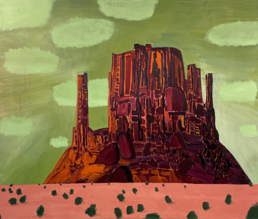 Sue McNally Mitten, 2020 Acrylic and oil on canvas 68 x 80 inches