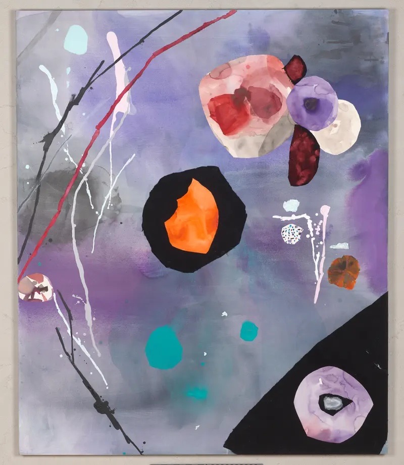 Acrylic, paper, fabric, and watercolor on canvas. 70 × 60 1/8 in. Gift of the Alex Katz Foundation, 2015.046. Courtesy the Artists and Tripoli Gallery, © Sally Egbert 2025