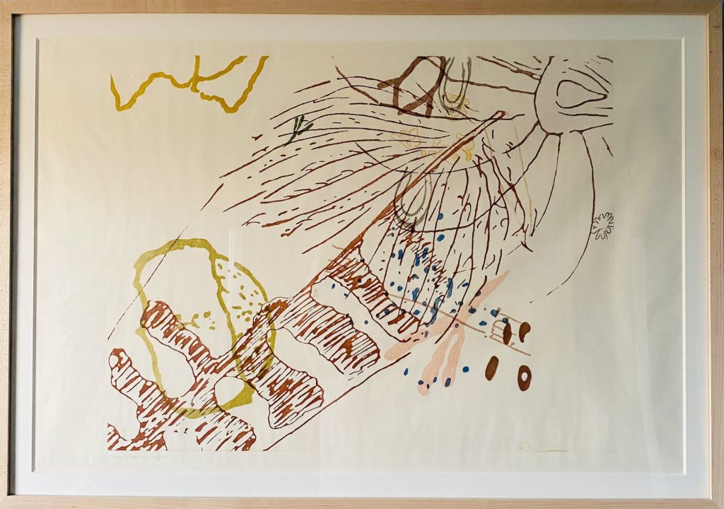 John Cage 17 Drawings by Thoreau, 1978 Color photo etching Unique for each color 24 x 36 in.