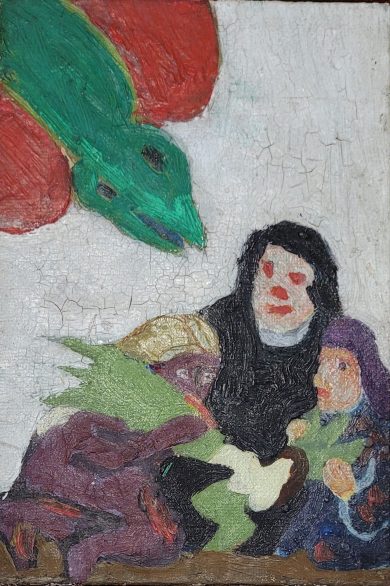 Bob Thompson Untitled (After Goya), 1962 Oil on canvas board 6 x 4 in.