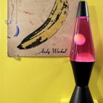 R.C. Baker Holy of Holies, 2018 Lava lamp, vintage album and jacket, wood, paint  25 x 17.5 x 8 in.