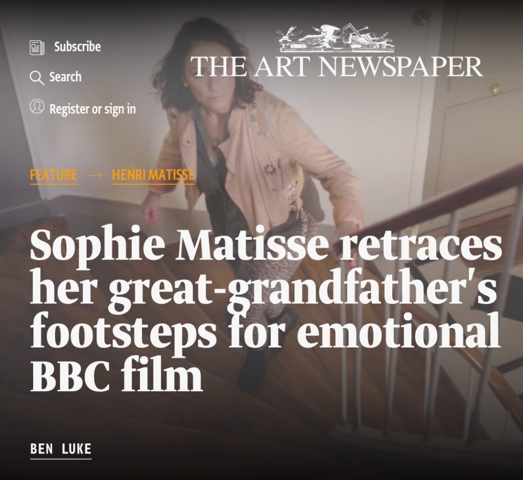 SophieMatisse at the Art Newspaper