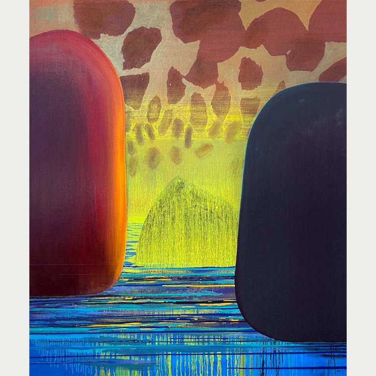 Sue McNally Boulder Ocean, 2019 Acrylic and oil on canvas 80 x 68 inches