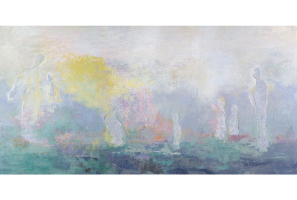 Yang SoonYeal Homo Sapiens - Realization 2, 2026 Acrylic and Oil on canvas 300 × 600 cm, Triptych 118.1 × 236.2 inches, Triptych
