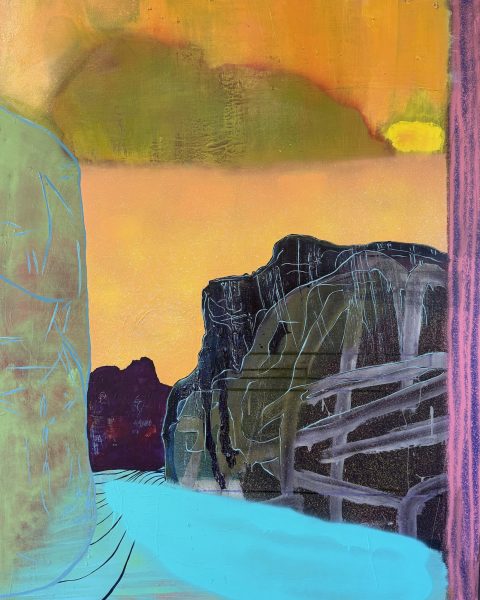 Sue McNally Western Swim, 2025 Acrylic on canvas 60 x 48 inches