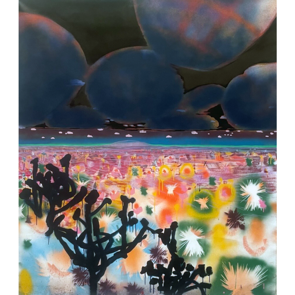 Sue McNally Night Cholla, 2024 Acrylic on canvas 70 x 58 inches