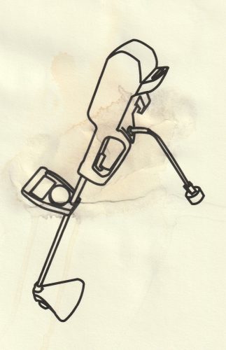 Sharon Butler Weed whacker, 2002 Inkjet on paper 11 x 9 in.