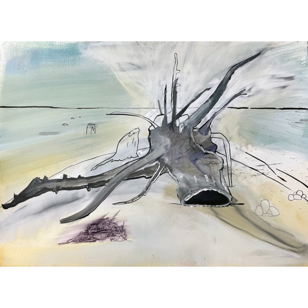 Sue McNally Devil's Stump, 2019 Acrylic on paper 40 x 60 inches