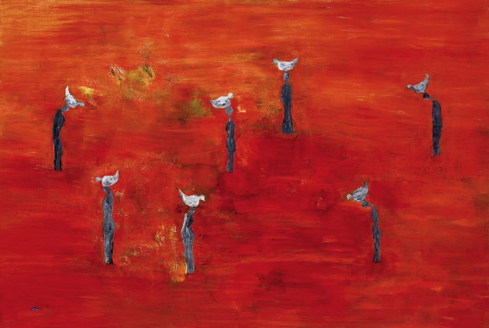Yang SoonYeal Homo Sapiens - The Bird of Soul, 2009 Oil on Canvas 130 x 194 cm 51.1 x 76.3 inches