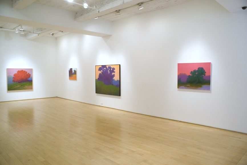 Monument: solo exhibition by Richard Mayhew, installation view