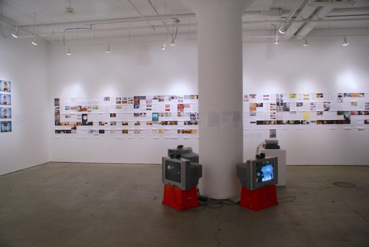 Slought in New York, installation view