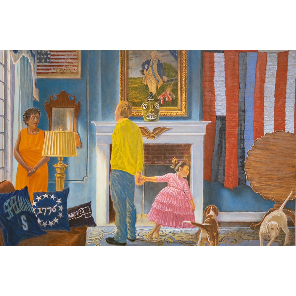 Kevin Melchionne Living Out Each Other’s Intermittent Fantasies, 2025  Oil on panel 24 x 36 inches