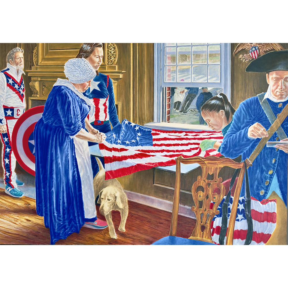 Kevin Melchionne Some Kind Of Freedom, 2025 Oil on panel 23 x 48 inches