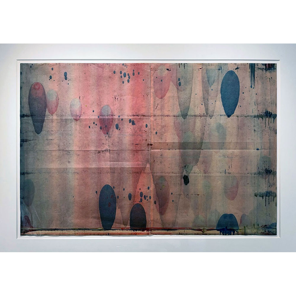 R.C. Baker Jornada del Muerto +250,000 years, 2018 A Monoprint 23 x 24 inches, 32 x 43 inches, framed