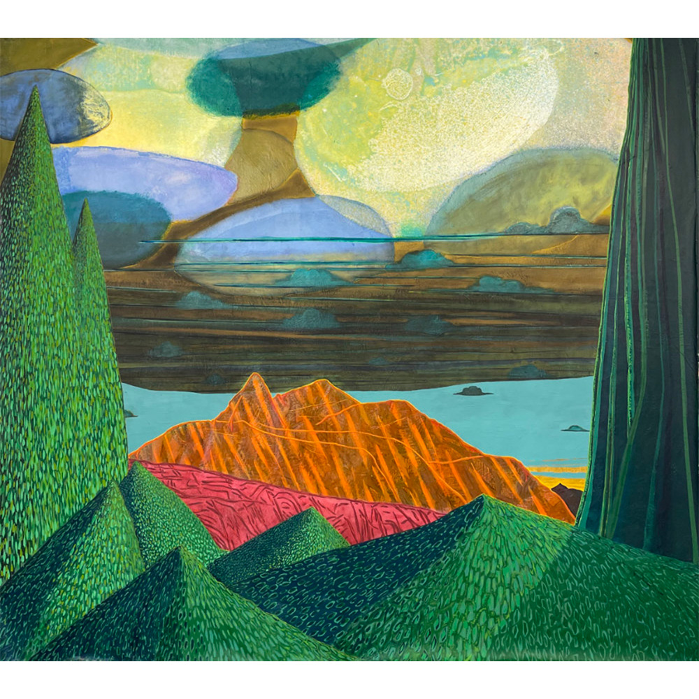 Sue McNally Mountain Mess, 2022 Acrylic on canvas 94 x 104 inches