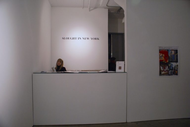 Slought in New York, installation view