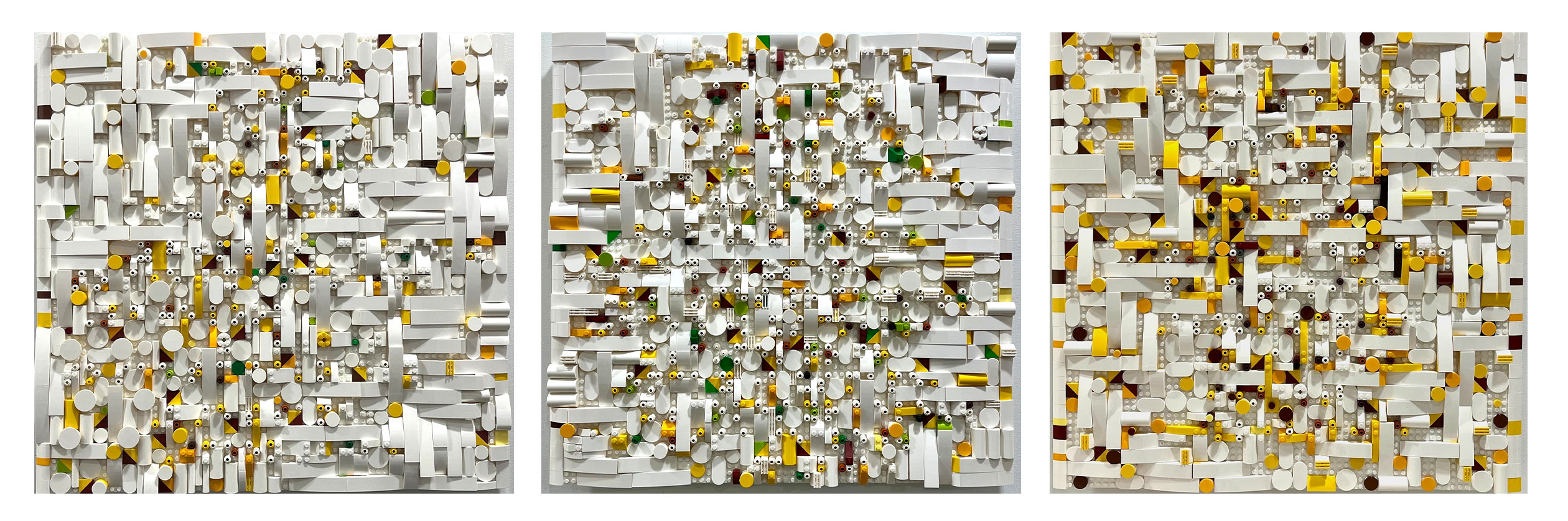 Jaye Moon Pulkkoch 3 (Wildflower 3), 2025 1200 Lego bricks in Braille 20 x 20 x 1.5 inches